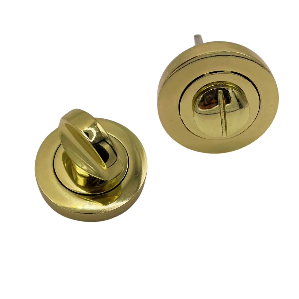 Bathroom Privacy Thumb Turn & Release – Brass Plated