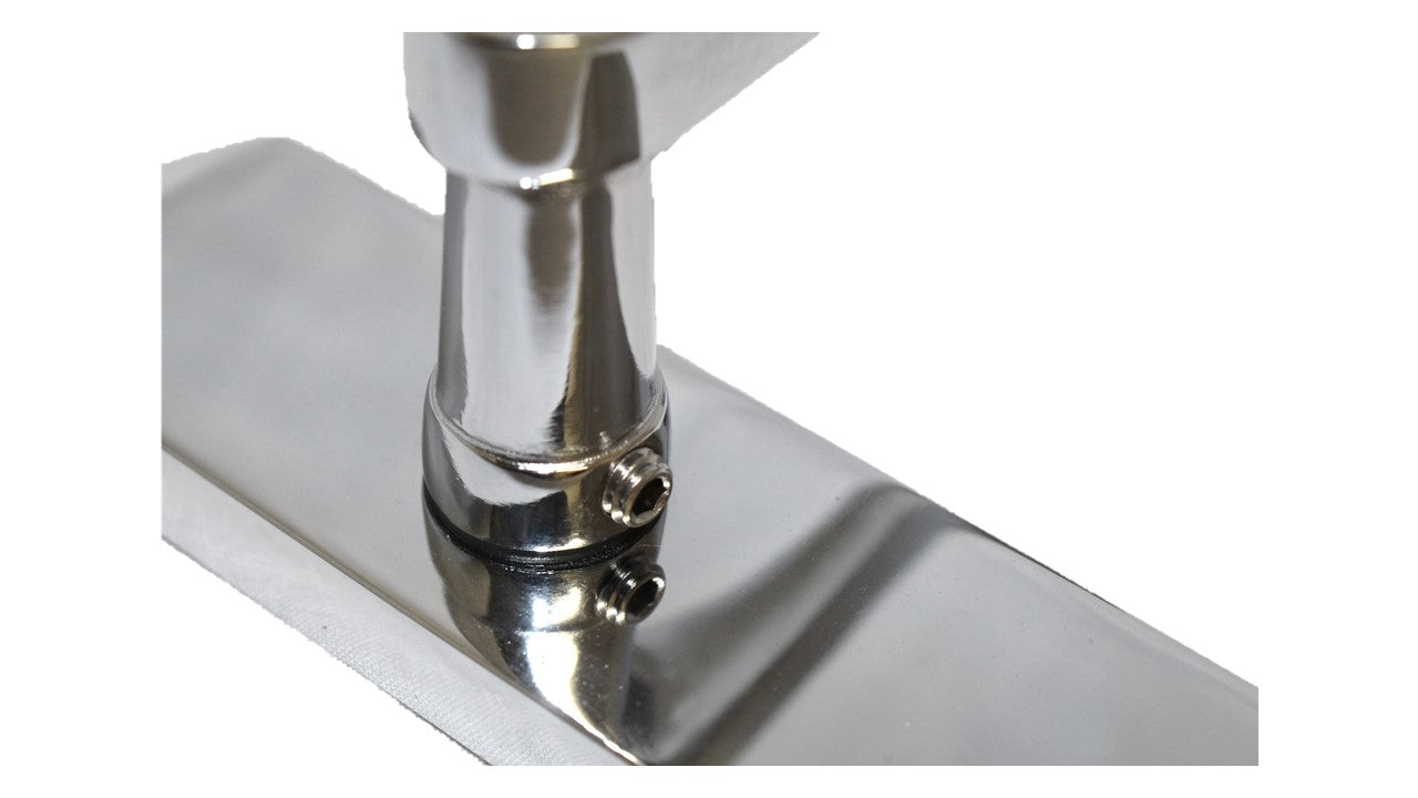 Cadenza Door Handles on Backplate Chrome Scroll Latch Handle
