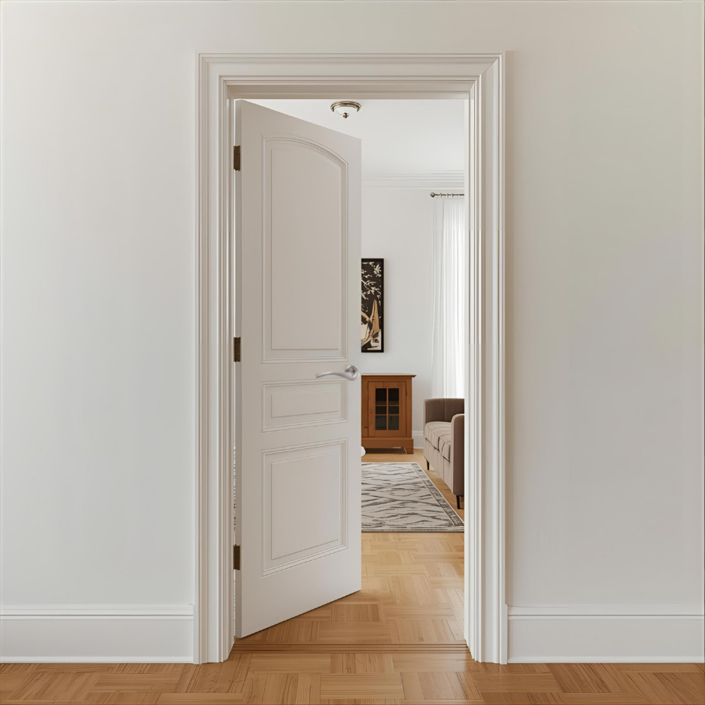 Epsom Duo Twist Door Handle – Satin Chrome Lever on Rose | Modern Internal Door Handles (Copy)