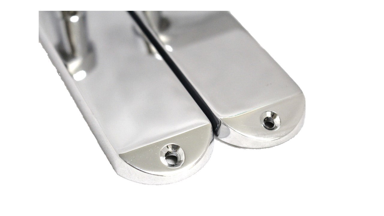 Cadenza Door Handles on Backplate Chrome Scroll Latch Handle