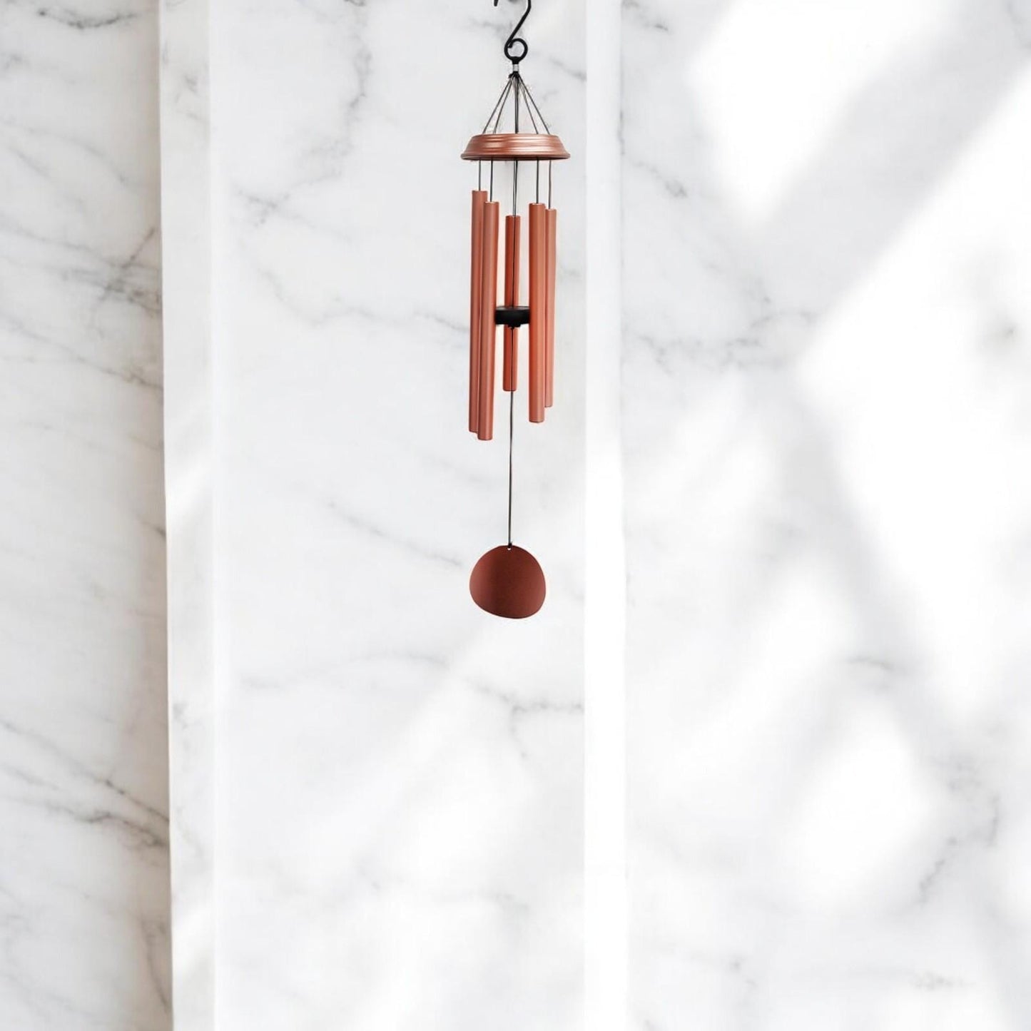 Concerto Musical Wind Chime – 28" Rose Gold (71cm x 12cm x 12cm) | Deep-Tone Metal Wind Chime for Outdoor & Indoor Décor