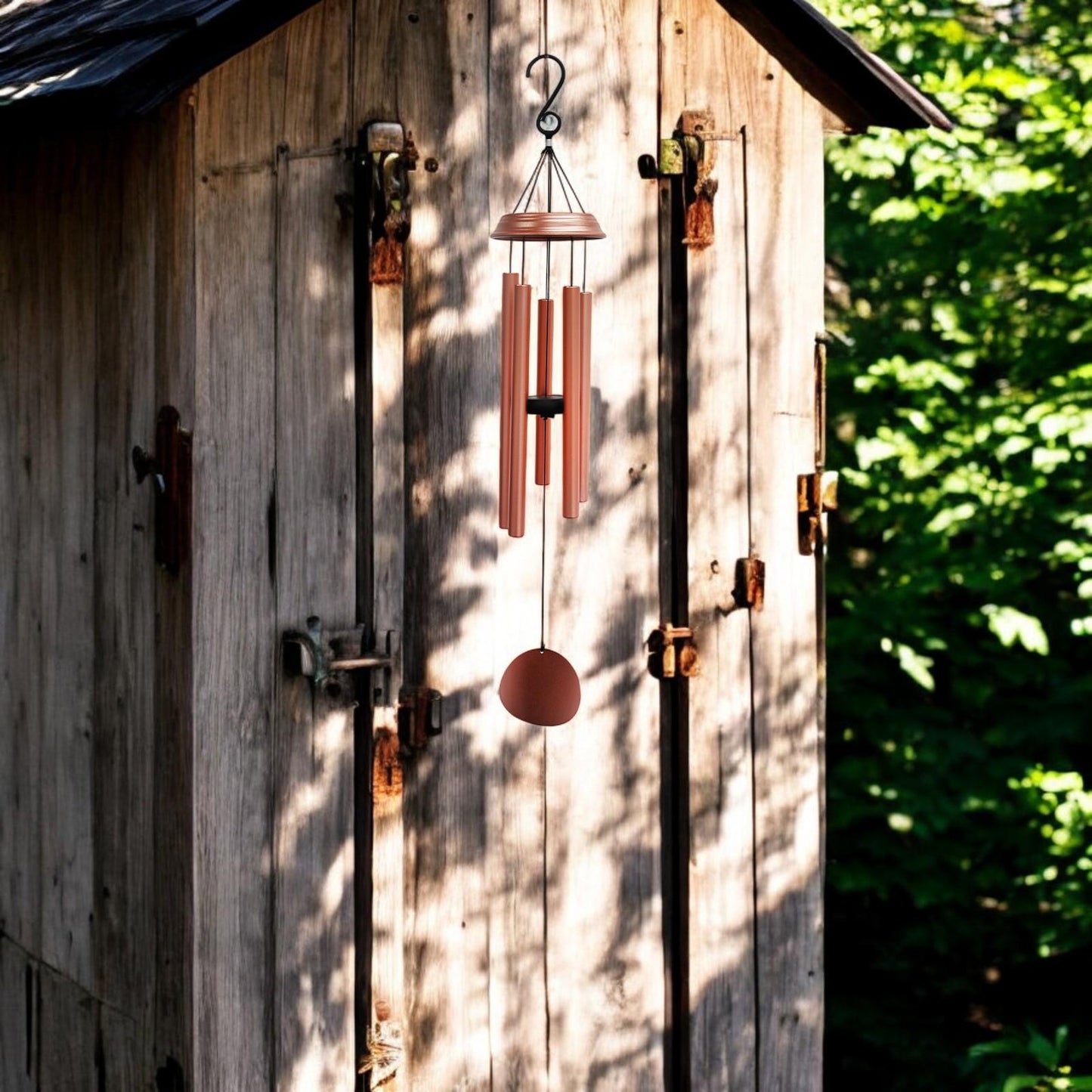 Concerto Musical Wind Chime – 28" Rose Gold (71cm x 12cm x 12cm) | Deep-Tone Metal Wind Chime for Outdoor & Indoor Décor