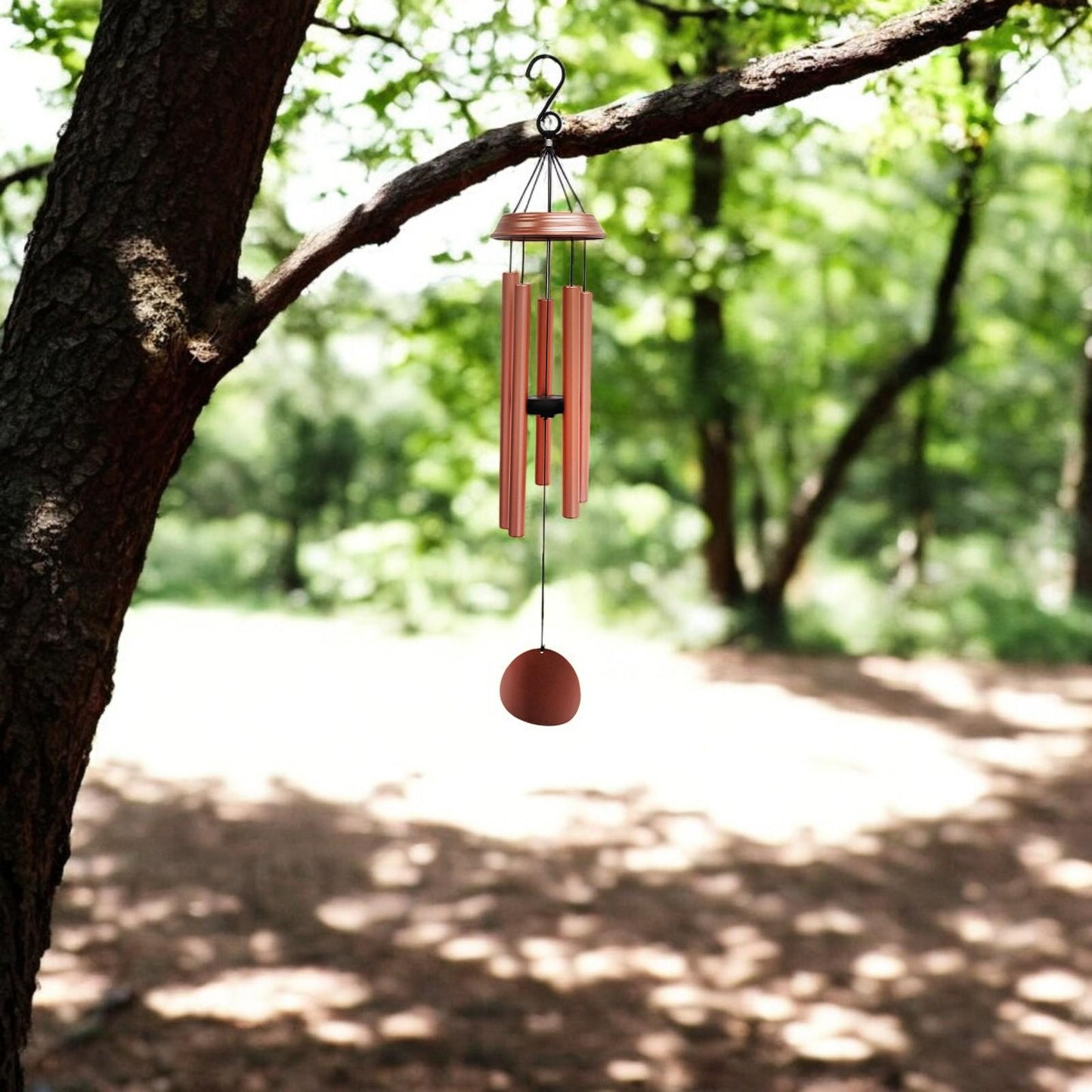 Concerto Musical Wind Chime – 28" Rose Gold (71cm x 12cm x 12cm) | Deep-Tone Metal Wind Chime for Outdoor & Indoor Décor