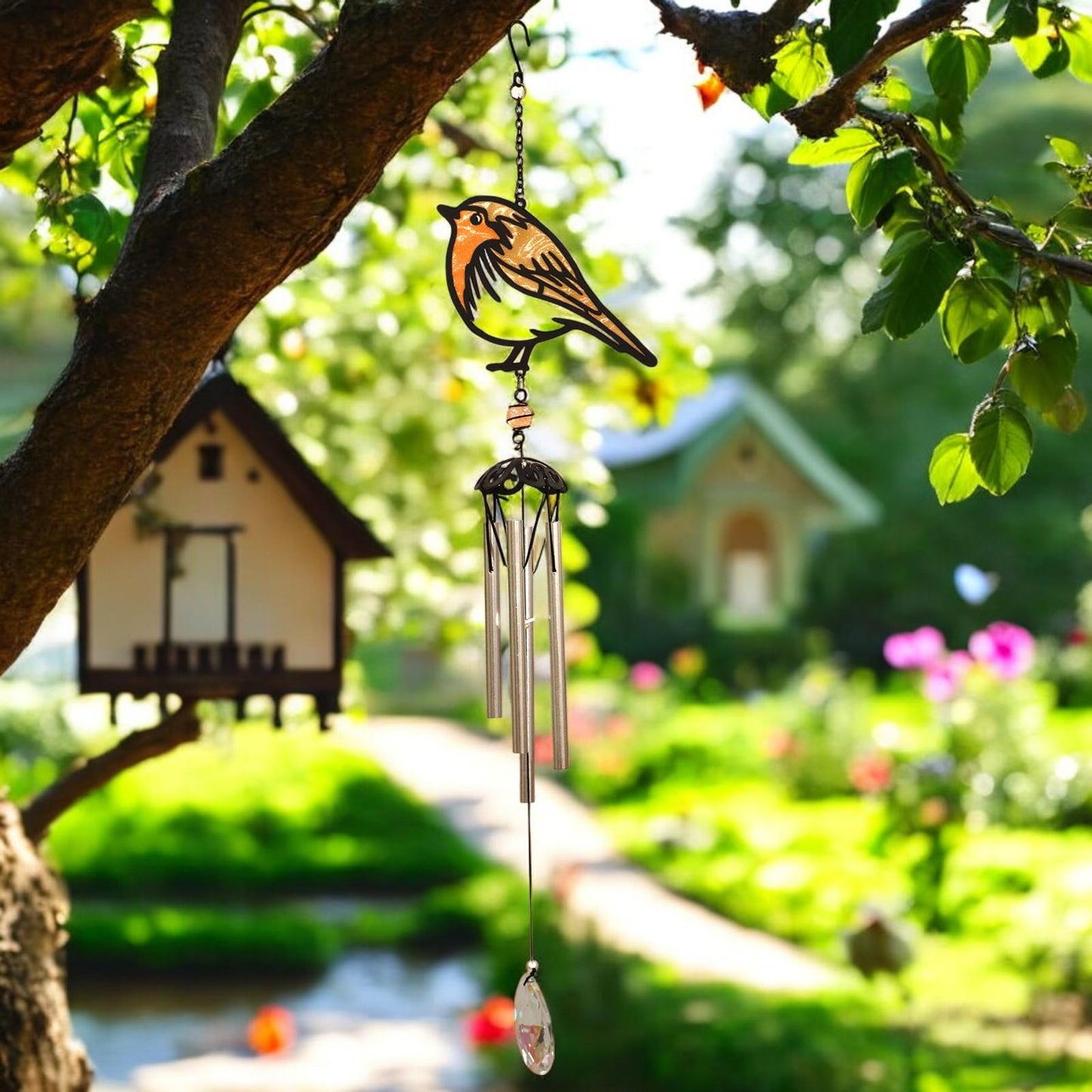 Suncatcher Robin Wind Chime
