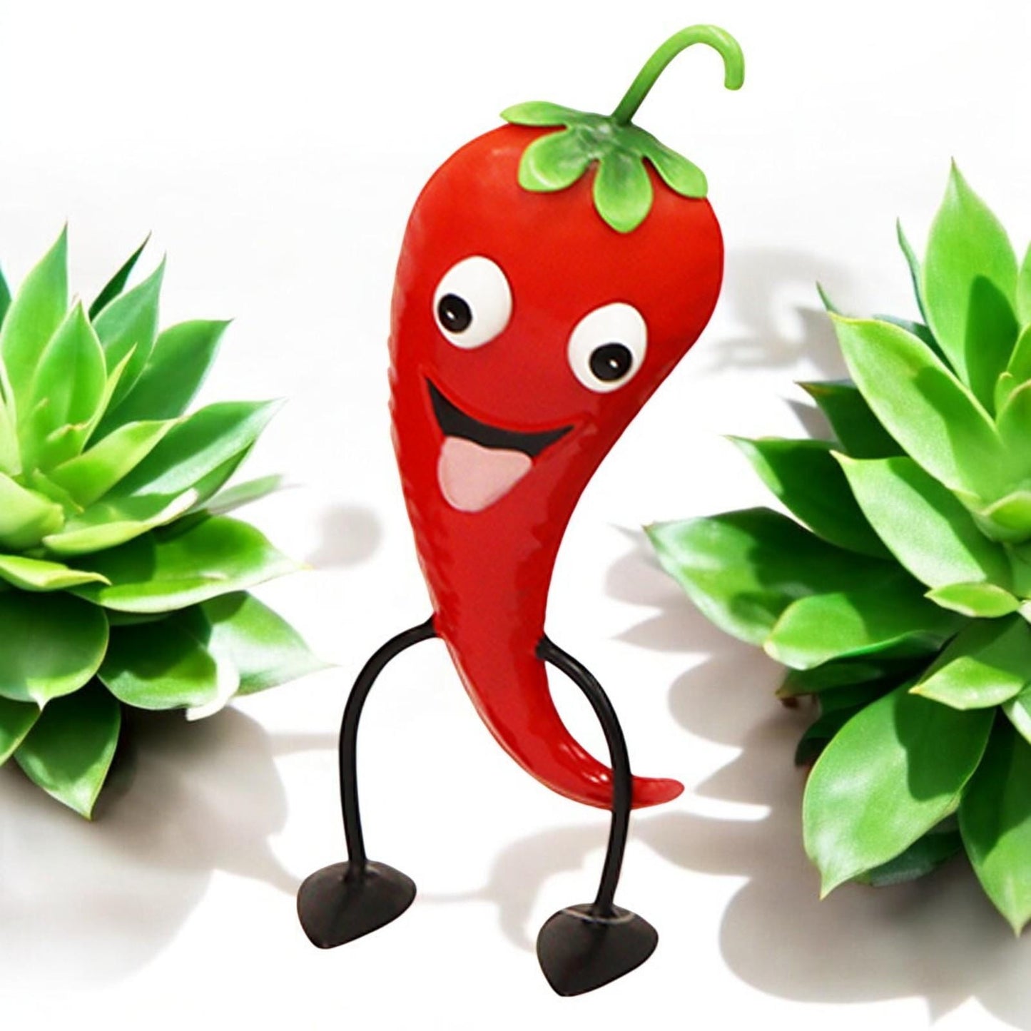 Metal Pepper Veggie Patch Pal β 24.5 x 9 x 6 CM | Fun & Quirky Metal Garden Ornament | Durable Vegetable Patch Decor for Planters