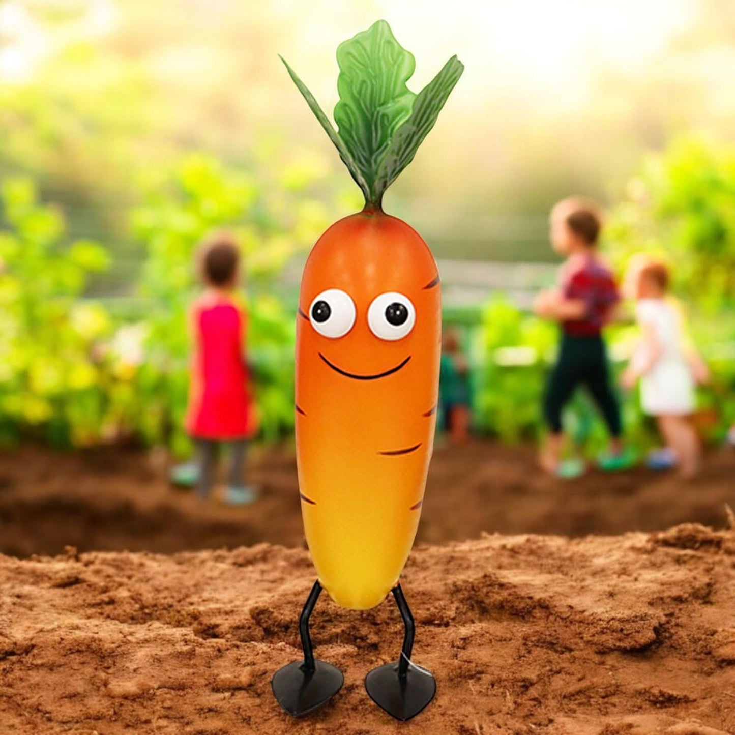 Metal Carrot Veggie Patch Pal β 25.5 x 8.5 x 6.5 CM | Fun & Whimsical Metal Garden Ornament | Outdoor Carrot Decor for Vegetable Patches