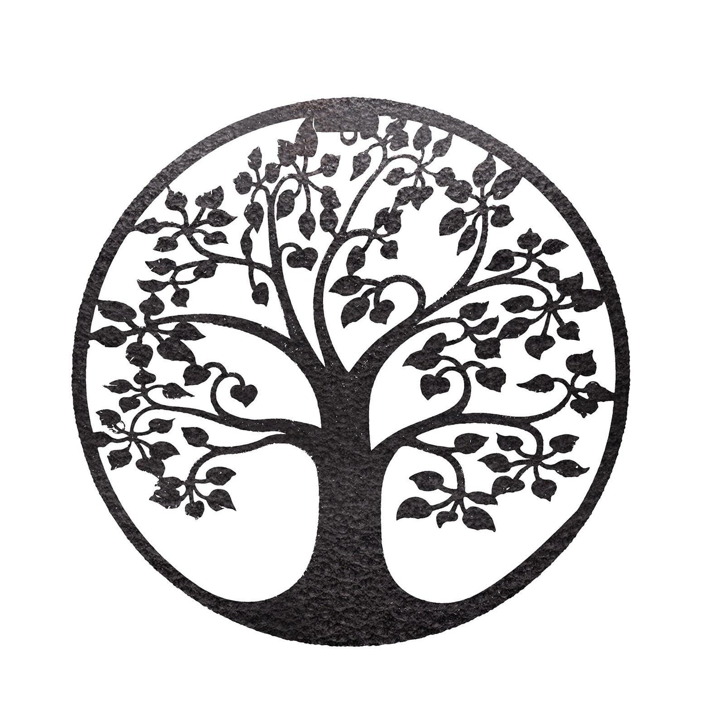 Tree of Life Silhouette Solar Backlit Wall Art – 50 x 50 CM | Metal LED Lighted Wall Décor for Indoor & Outdoor