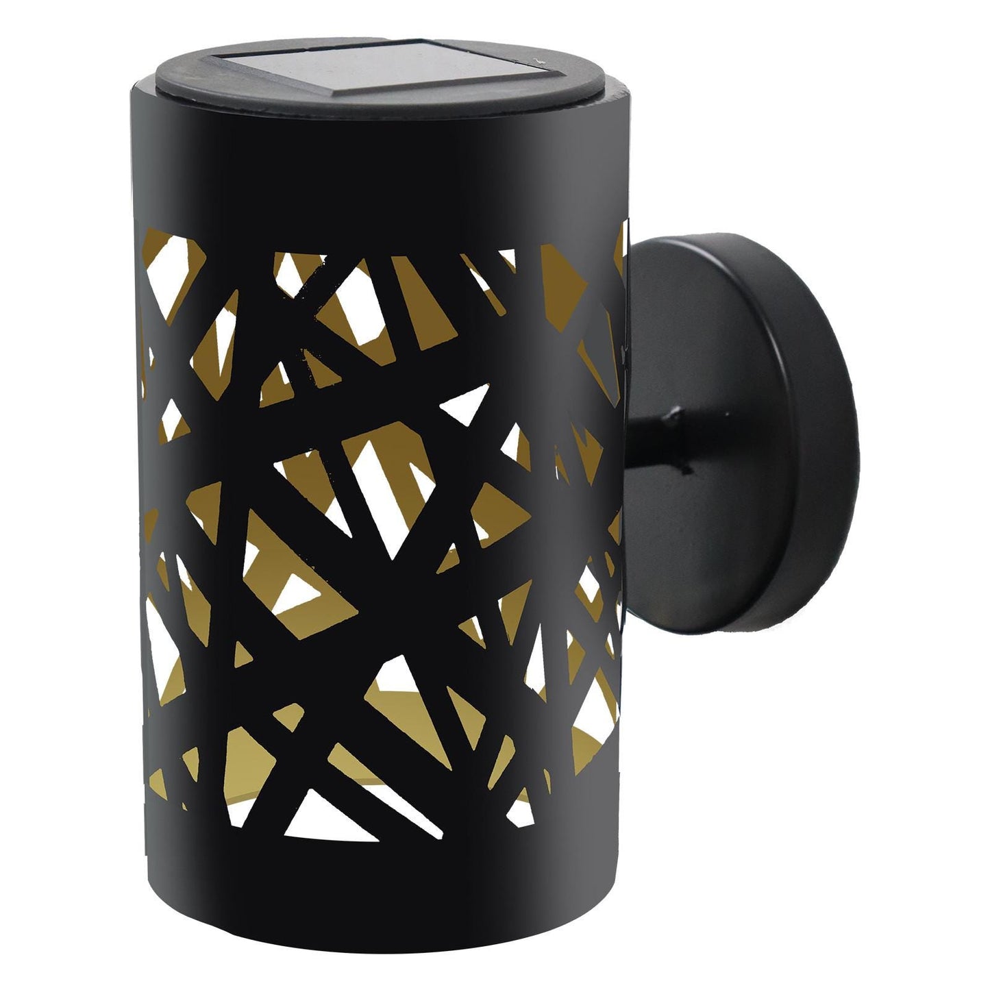 Metal Weave Wall Mounted Solar Light β 15.5 x 9.5 x 13.5 CM | Solar-Powered LED Outdoor Wall Sconce