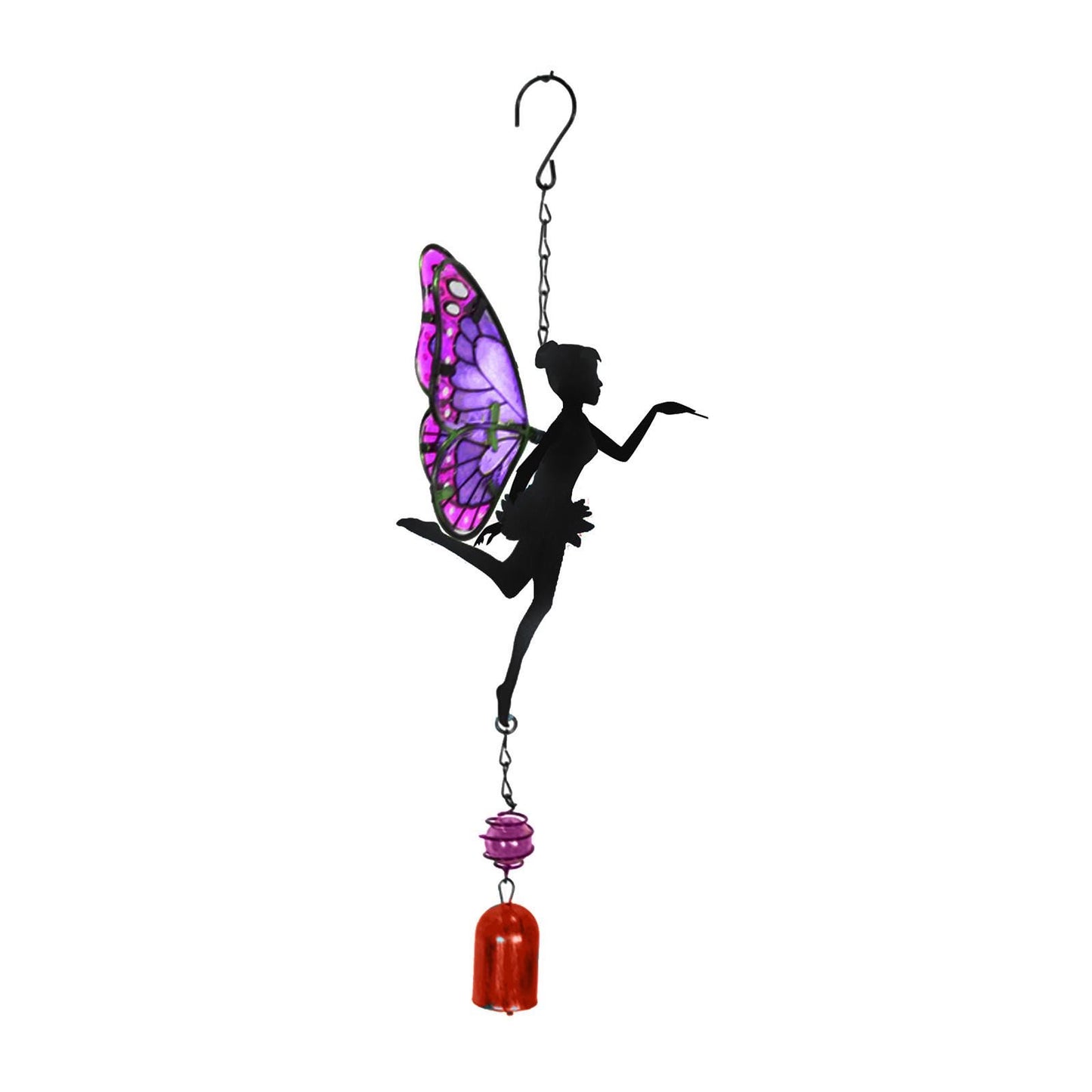 Purple Hanging Fairy Bell Chime – Enchanting Outdoor Wind Chime for Garden, Patio & Home Décor – Soothing Fairy Bell with Delicate Chimes
