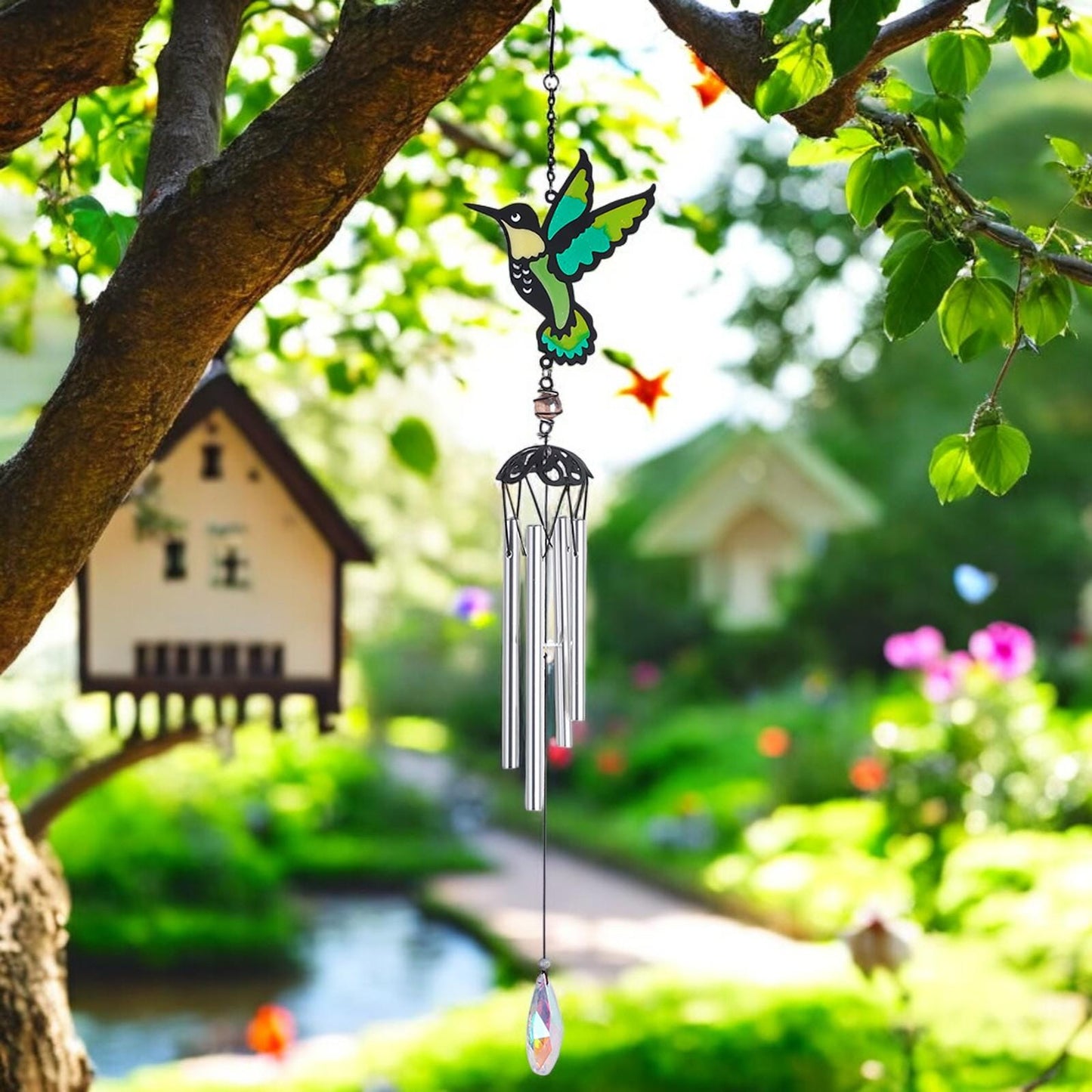 Suncatcher Hummingbird Wind Chime