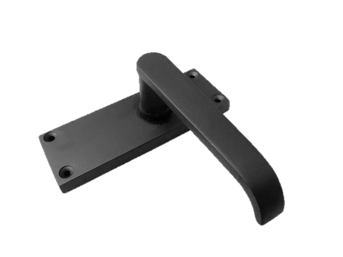 Door Handles Internal & External Victorian Straight Lever Latch Matt Black +