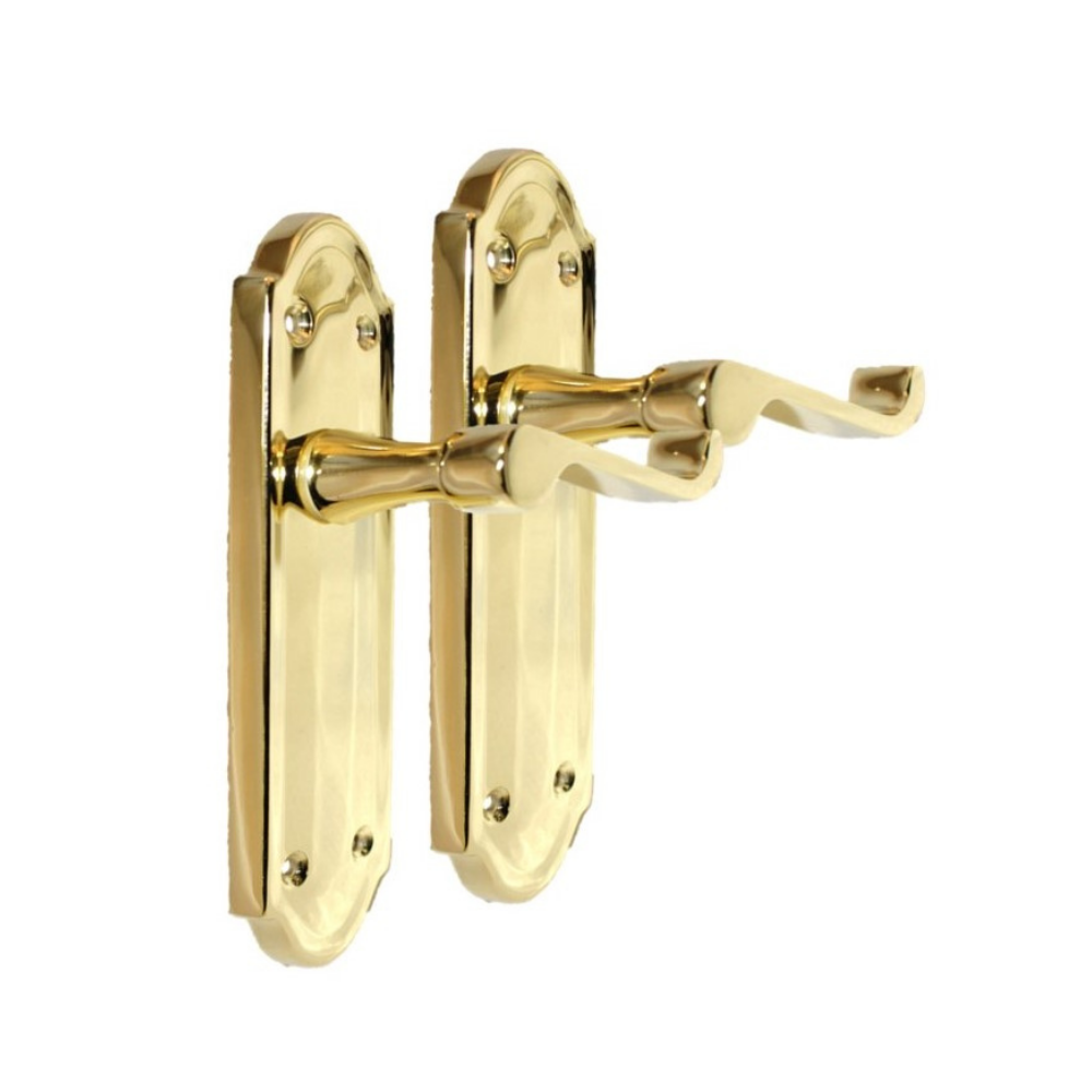Door Handles Scroll Lever Latch Brass Finish Ashford Style Ashworth Interior