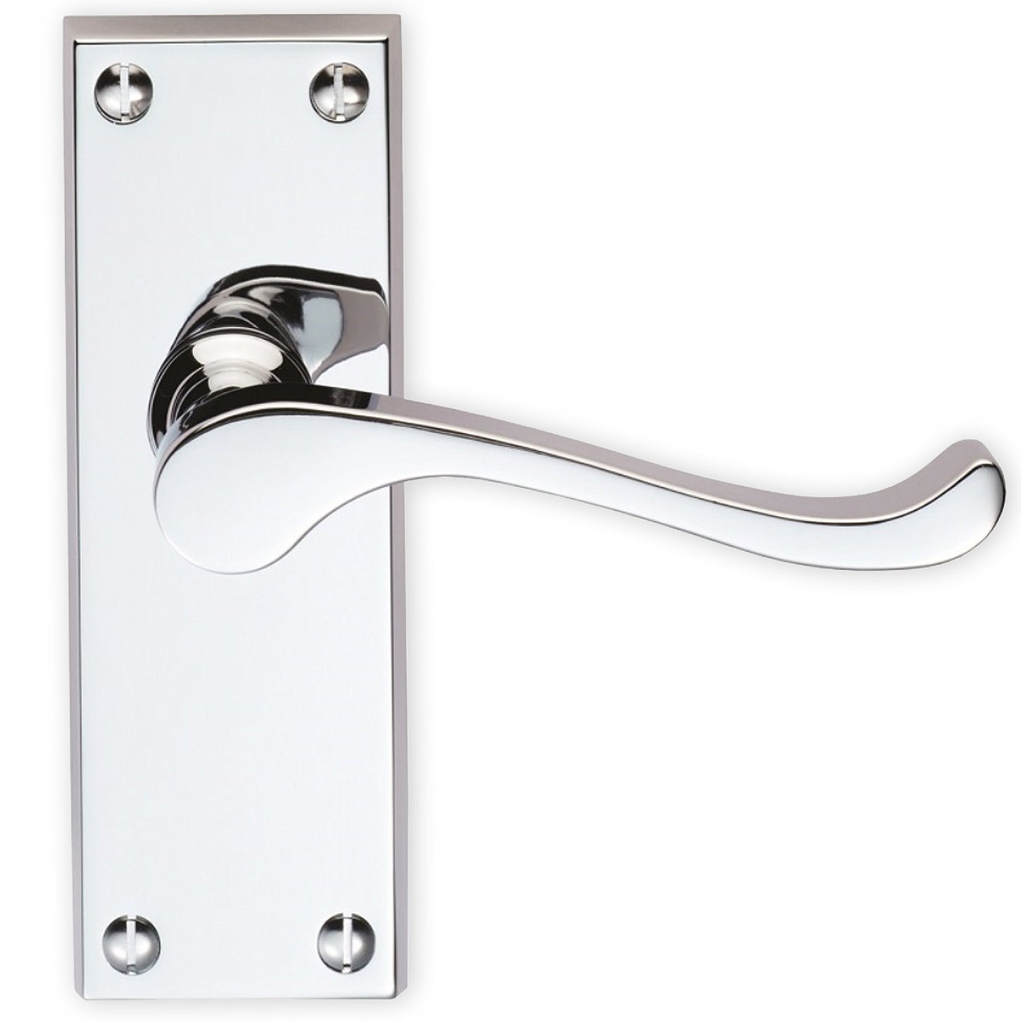 8X Pairs of Polished Chrome Scroll Handles for Interior Door