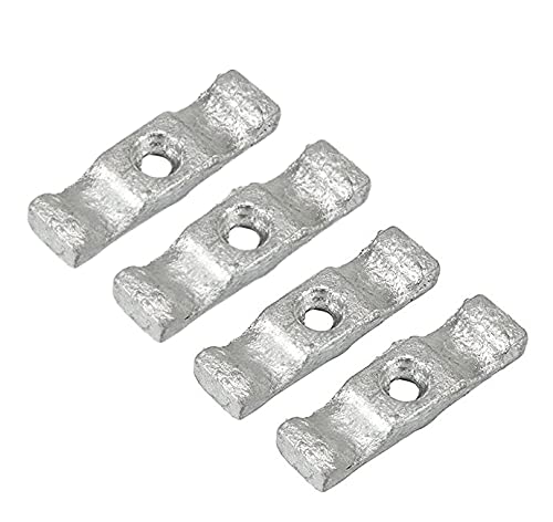 Haven Heritage 4 X Bright Zinc Plated Large 2" Turn Button Catches - Shed Door/Gate & Rabbit Hutch Latches
