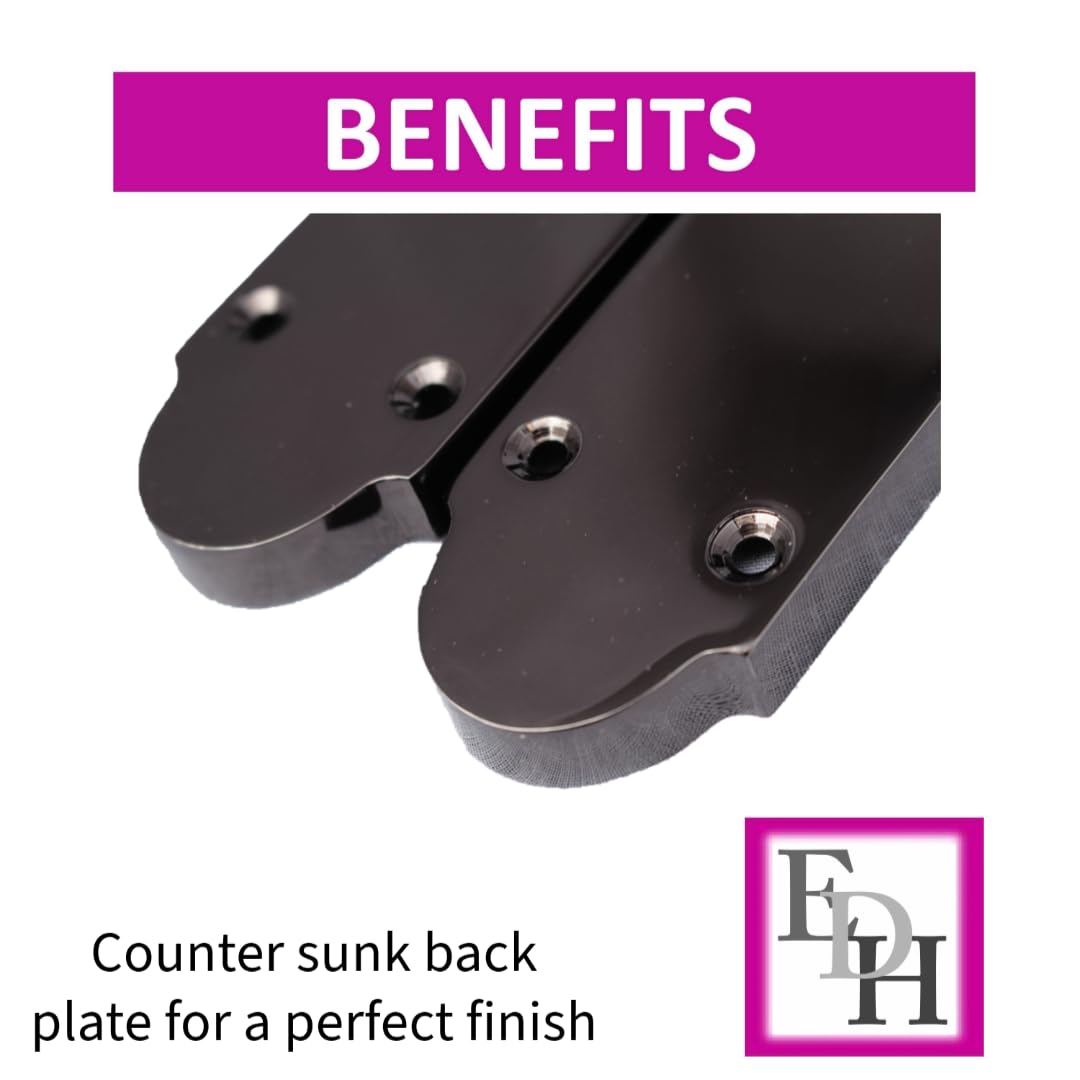 Black Nickel Internal Epsom Door Handles for Internal Doors, 170mm x 42mm
