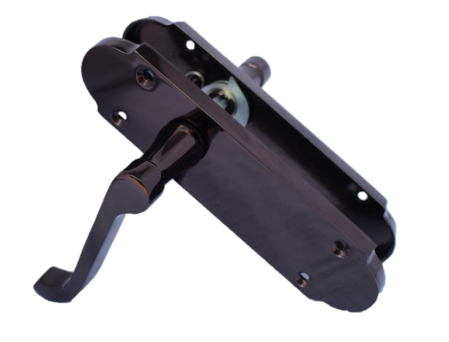 Black Nickel Internal Epsom Door Handles for Internal Doors, 170mm x 42mm