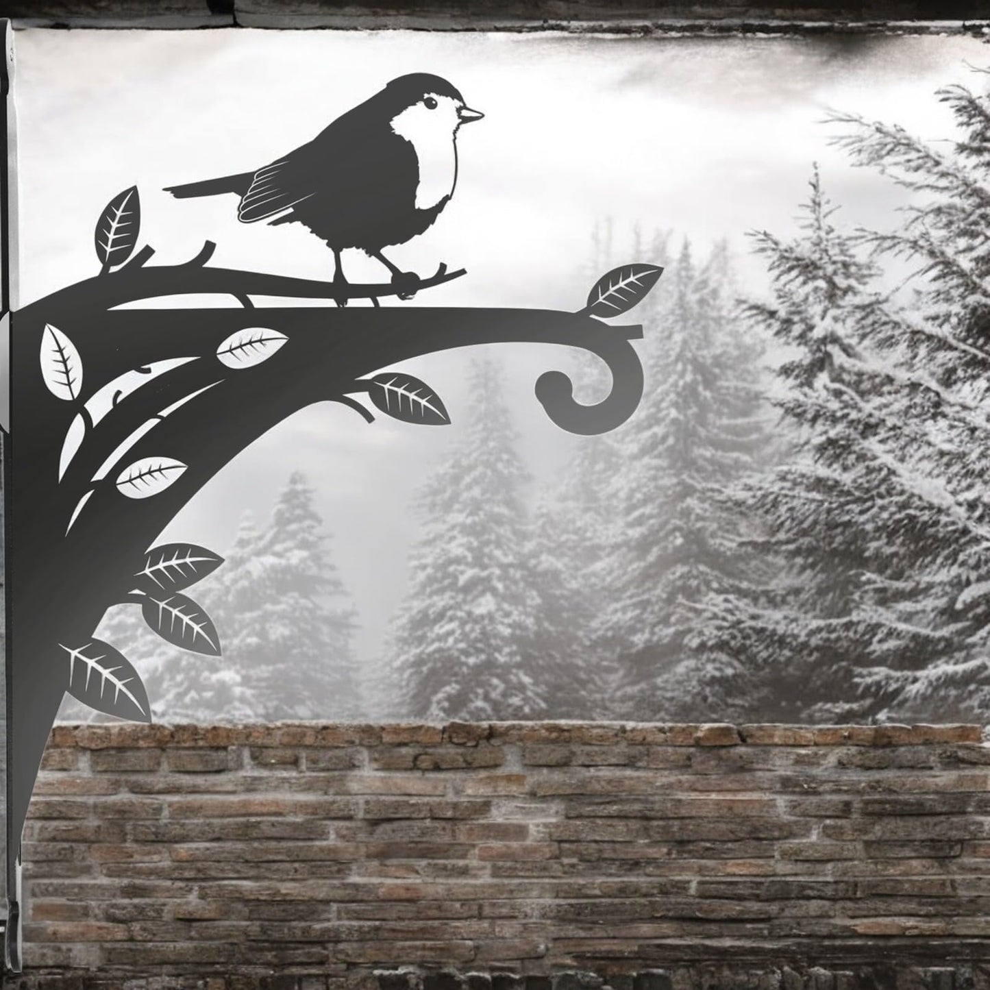 Epsom Door Handle Decorative Metal Robin Hanging Basket Bracket – Heavy-Duty Wall Hook for Planters, Bird Feeders & Outdoor Décor