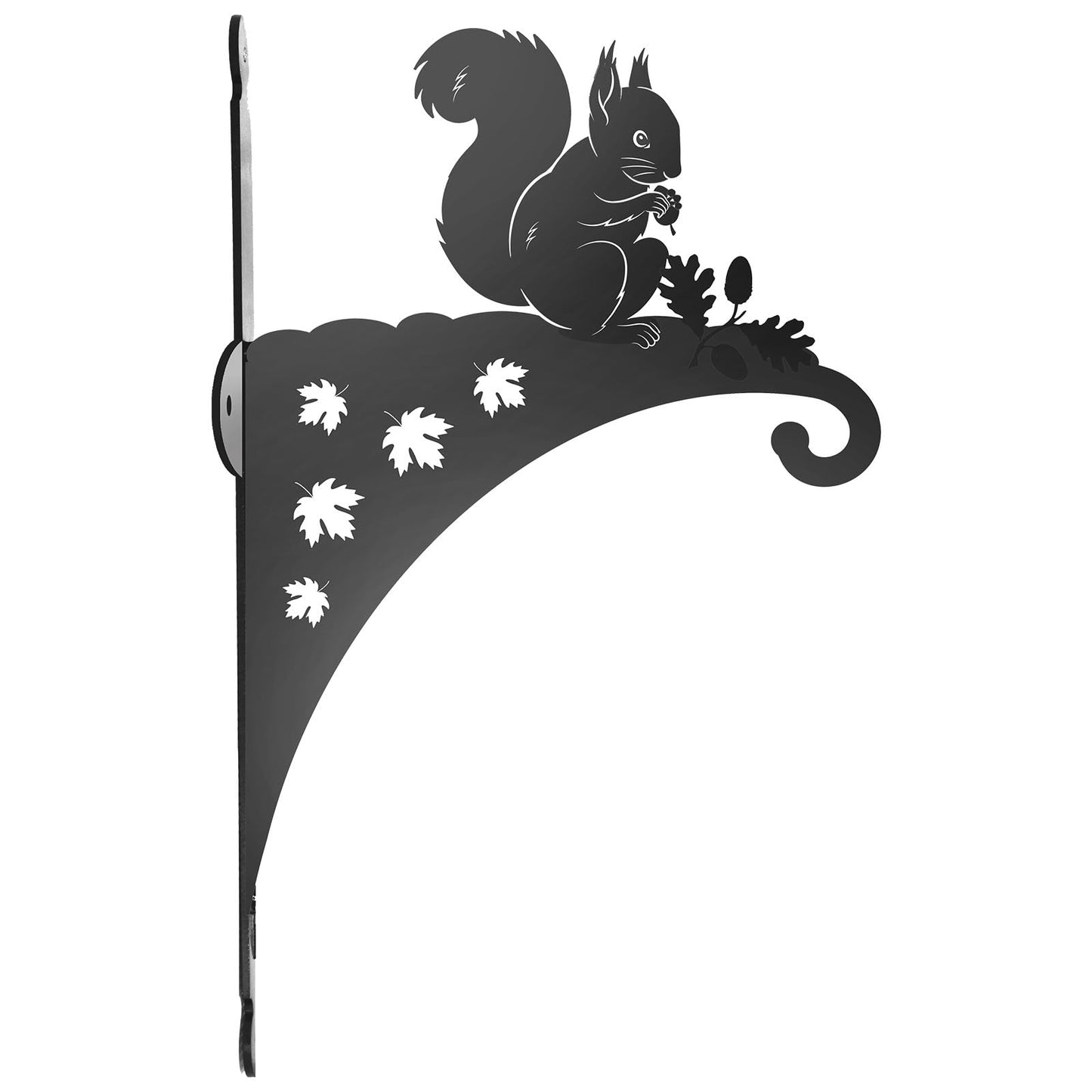 Epsom Door Handle Decorative Metal Squirrel Hanging Basket Bracket – Heavy-Duty Wall Hook for Planters, Bird Feeders & Outdoor Décor