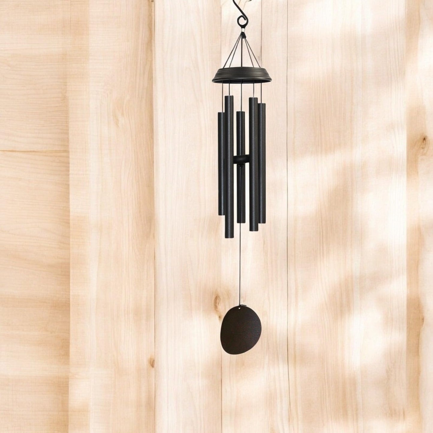 Concerto Musical Wind Chime – 36" Satin Black Outdoor Chime for Soothing Melodies, Garden, Patio & Home Décor