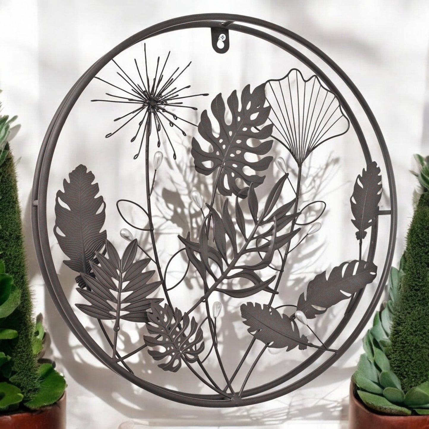 Circle Floral 3D Wall Décor
