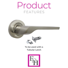 Modern Satin Nickel Door Handles