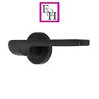 Modern Matt Black Door Handles Internal Uno-2 Lever Latch