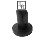 Modern Matt Black Door Handles Internal Uno-2 Lever Latch