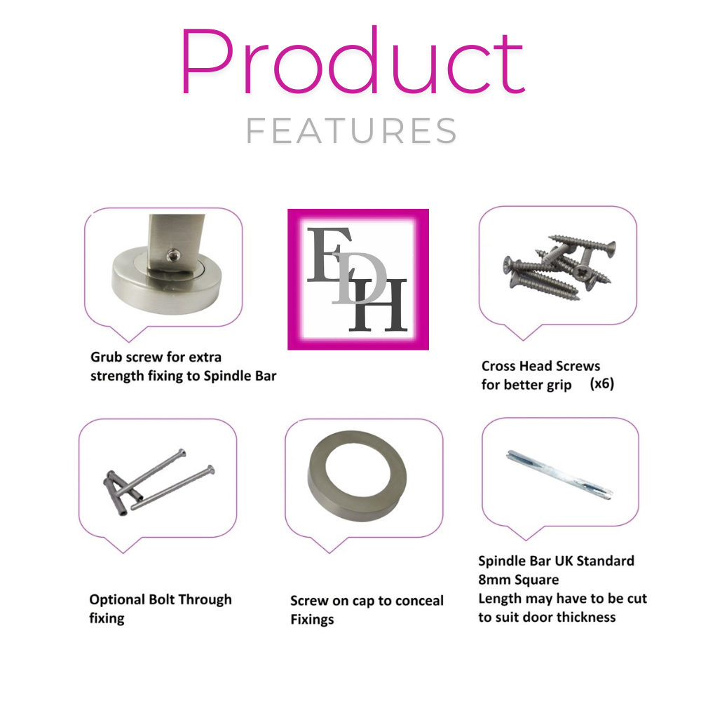 Modern Satin Nickel Door Handles