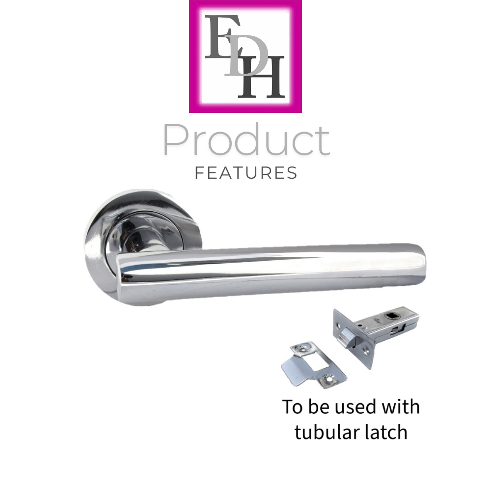 Epsom Modern Chrome Door Handles