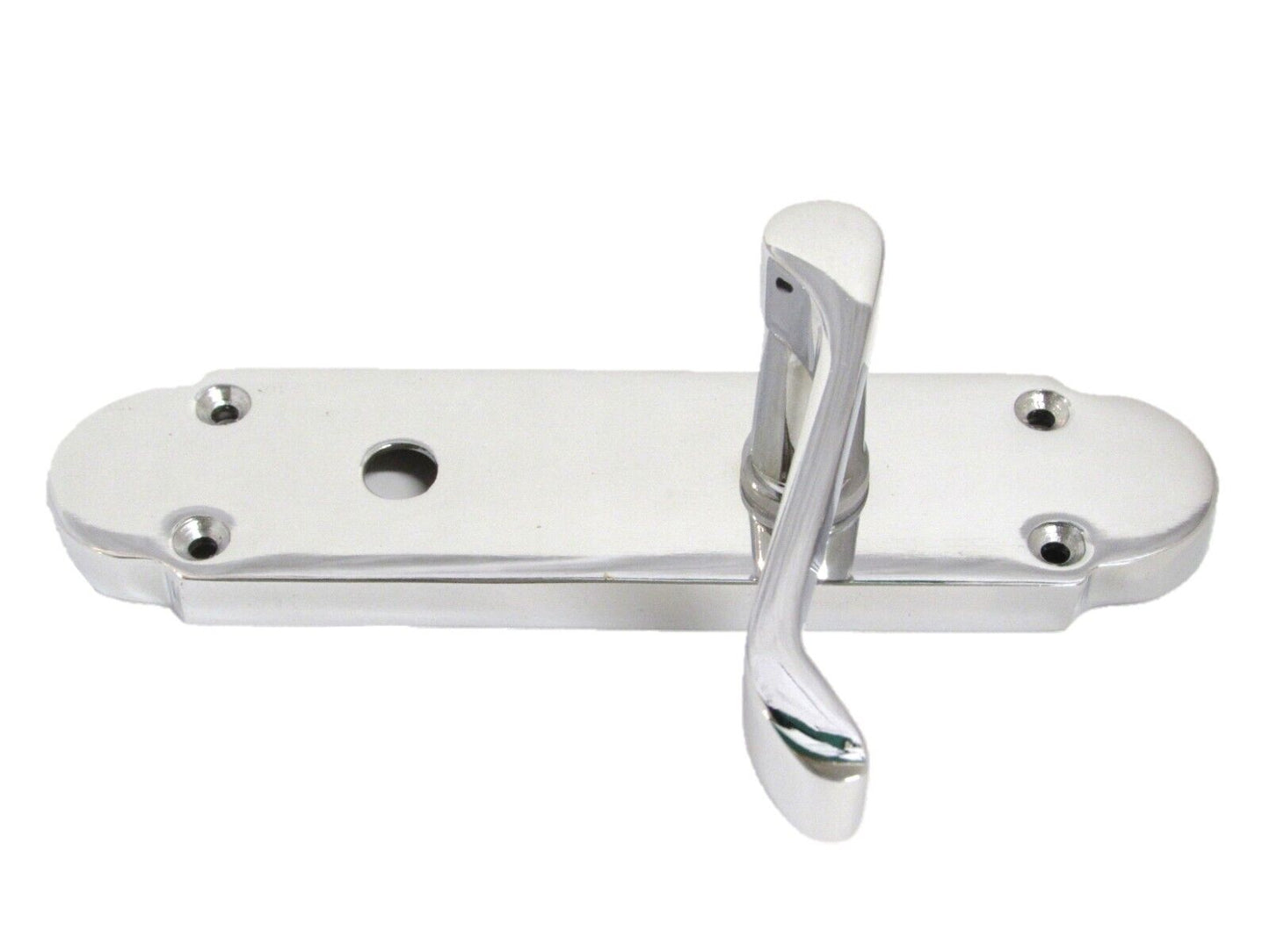 Epsom Door Handle Set – Chrome Internal Lock Door Handles + Bathroom SASH Lock
