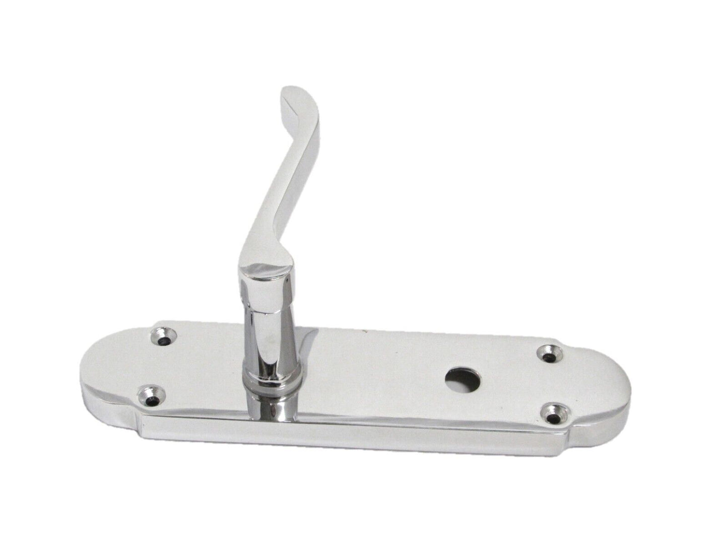 "Epsom Door Handle Set – Chrome Internal Lock Door Handles (170mm x 42mm)