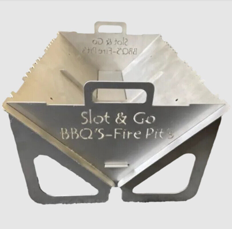 Flat Pack BBQ, Stainless Steel Grade 316, 2-3 Person Barbeque Grill B3