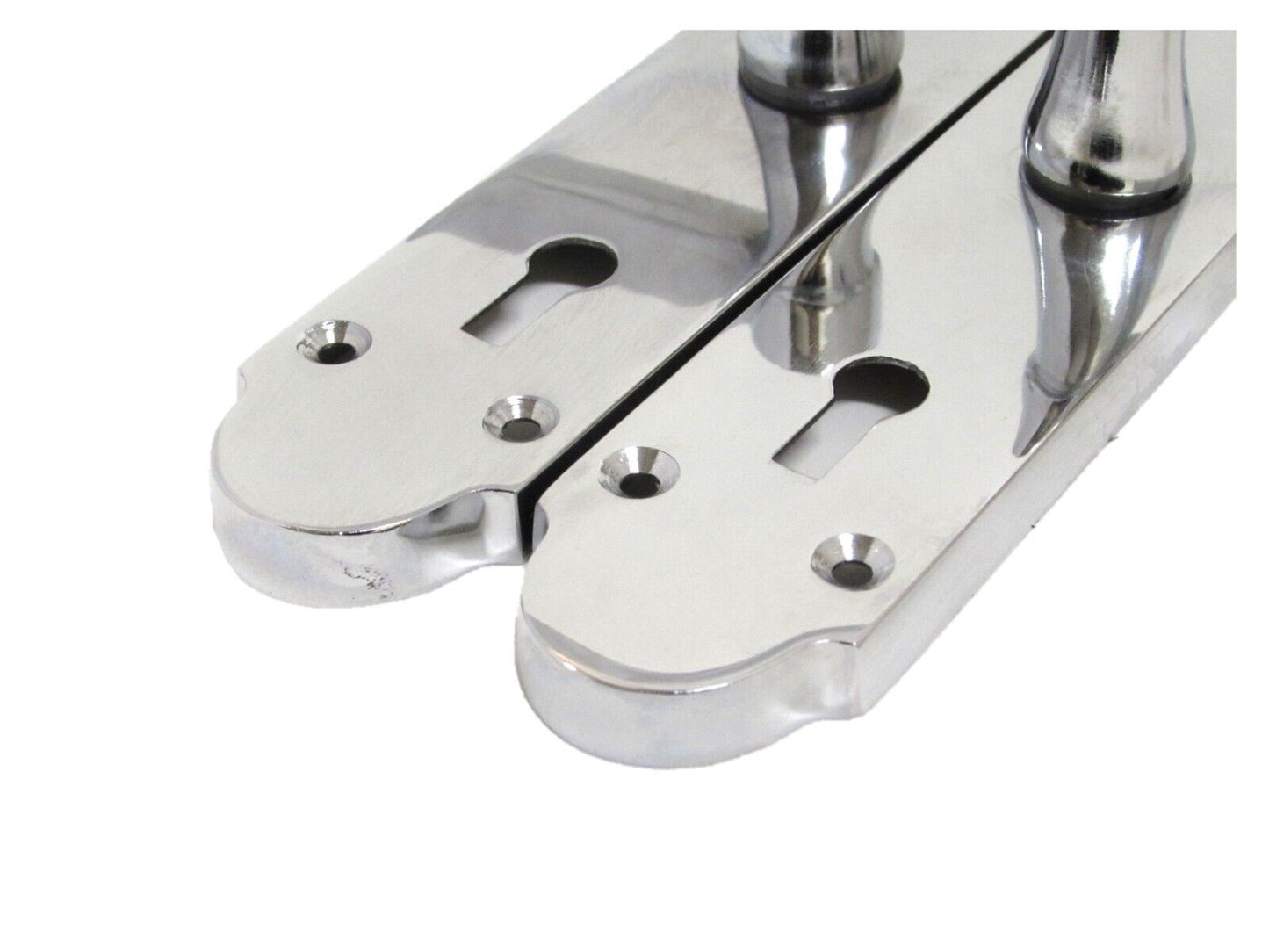 Epsom Door Handle - Chrome Internal Door Handles - 3 Lever Mortice Sash Lock x2