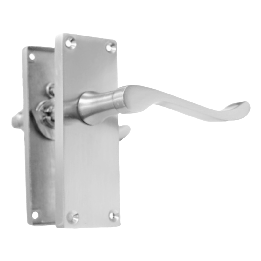 Door Handles Satin Chrome Victorian Scroll lever Latch Modern Handles 6 Pairs +