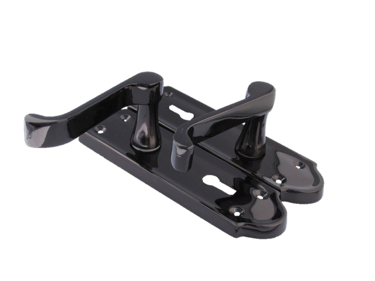 Askworth Black Nickel Internal Lock Door Handle Set + 3 Lever MORTICE SASH Lock