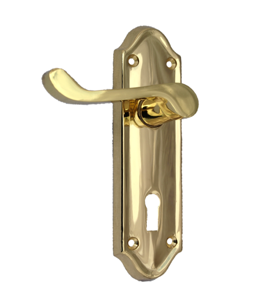 Askworth Brass Plate Internal Lock Door Handles+ 3 Lever Mortice Sash Lock-170mm