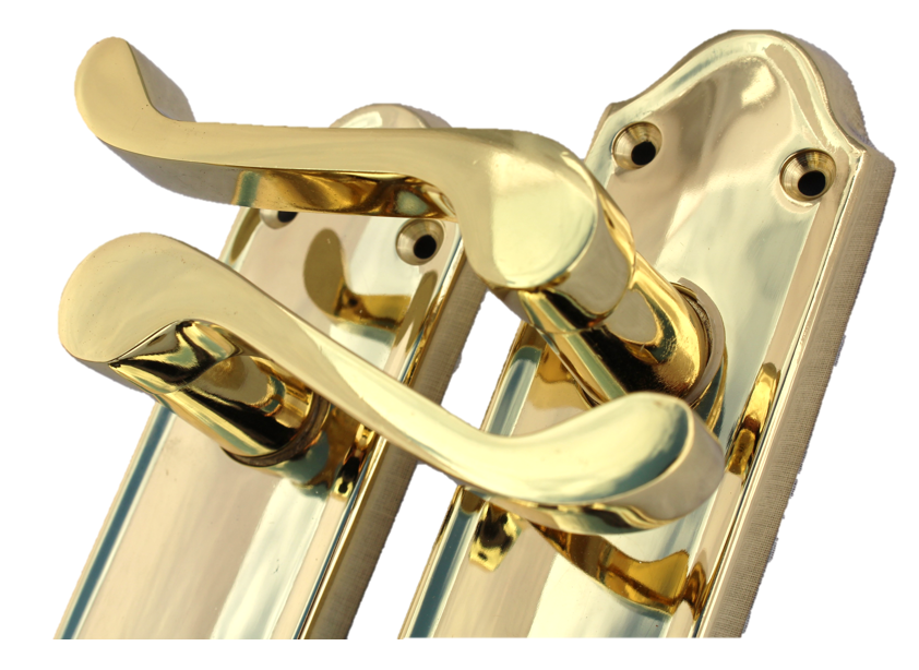 Askworth Brass Plate Internal Lock Door Handles+ 3 Lever Mortice Sash Lock-170mm