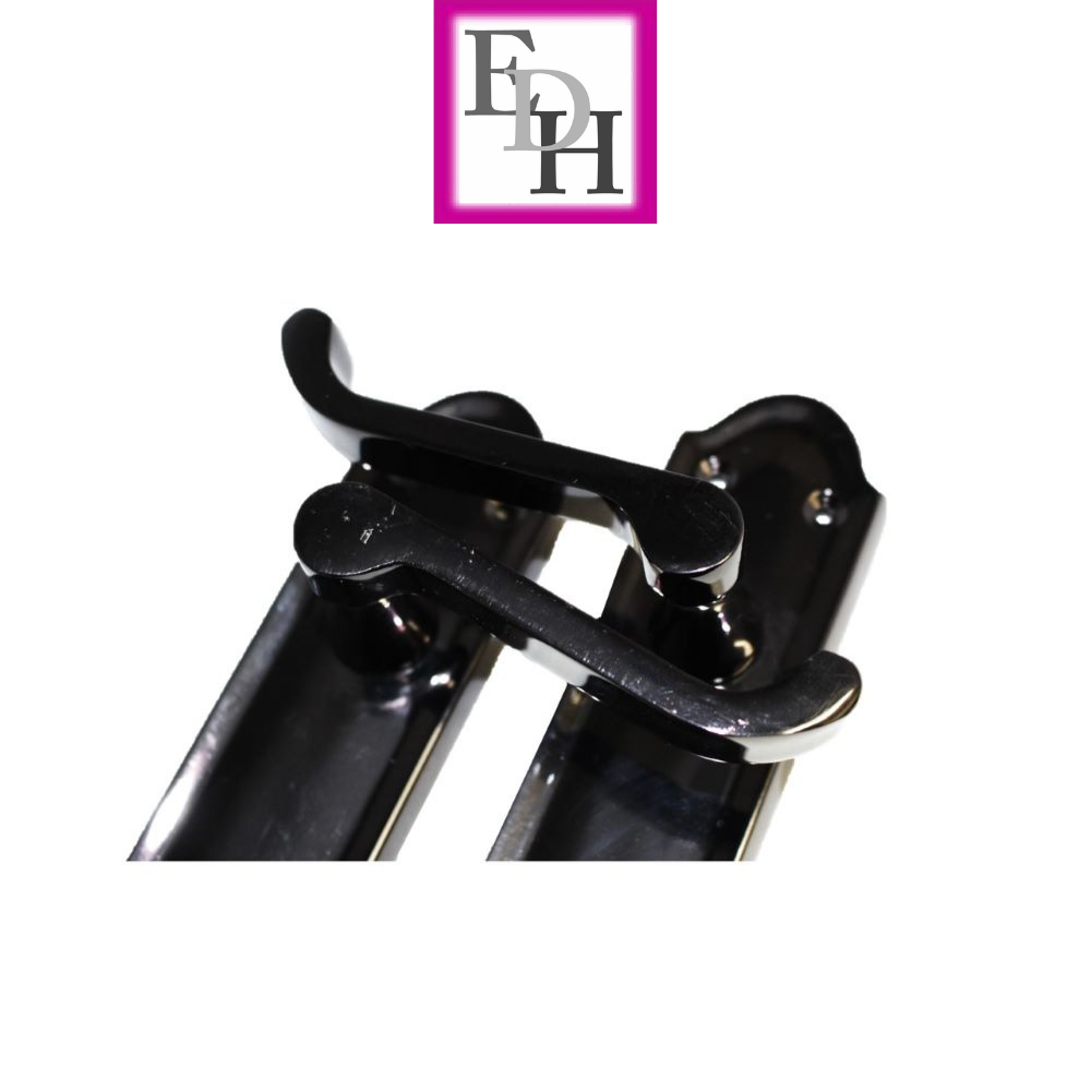 Black Nickel Internal Door Handles Ashford Style Lever Latch – Epsom Pair Set