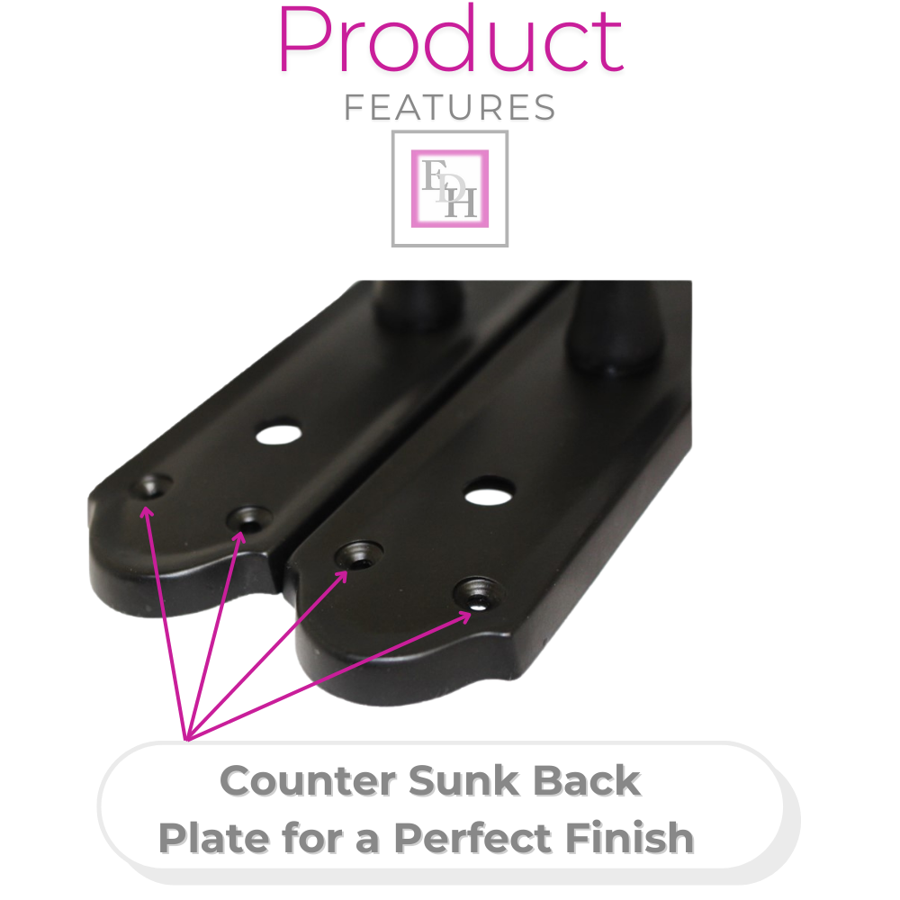 Matt Black Door Handles - Askworth Internal Door Handles Set for Internal Doors