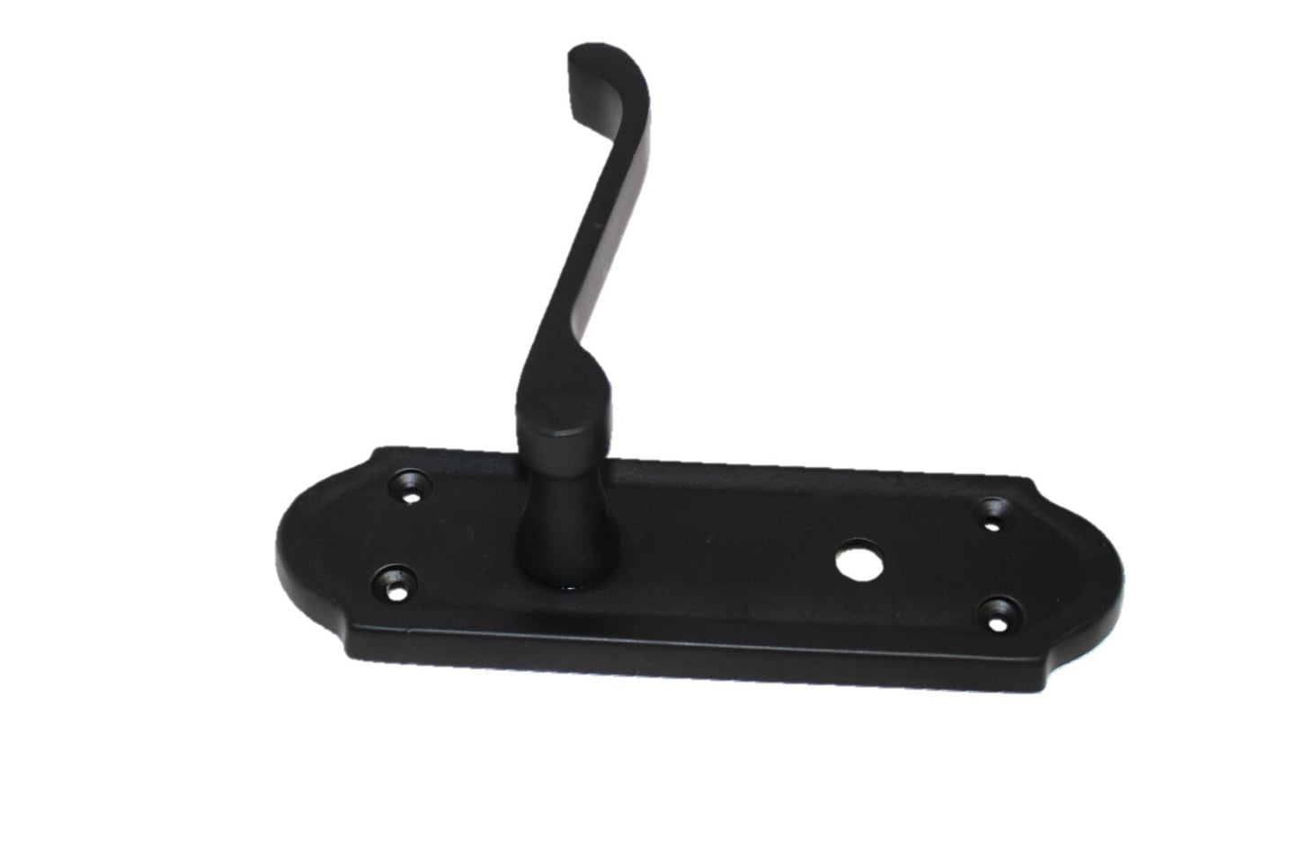 Matt Black Door Handles - Askworth Internal Door Handles with Bathroom Sash Lock