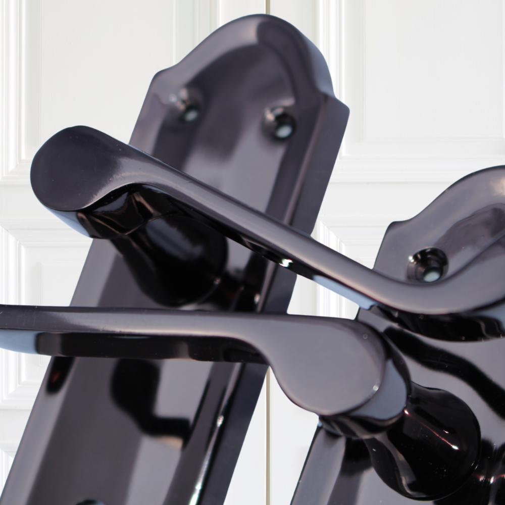 Black Nickel Door Handles - Askworth Internal Door Handle Set for Internal Doors