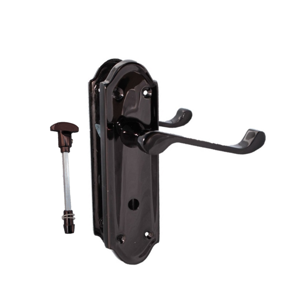 Black Nickel Door Handles - Askworth Internal Door Handle Set for Internal Doors