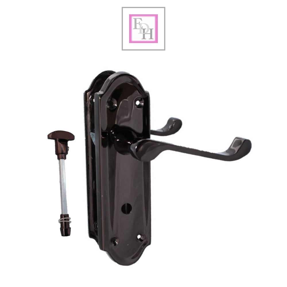 Black Nickel Door Handles - Askworth Internal Door Handle Set for Internal Doors