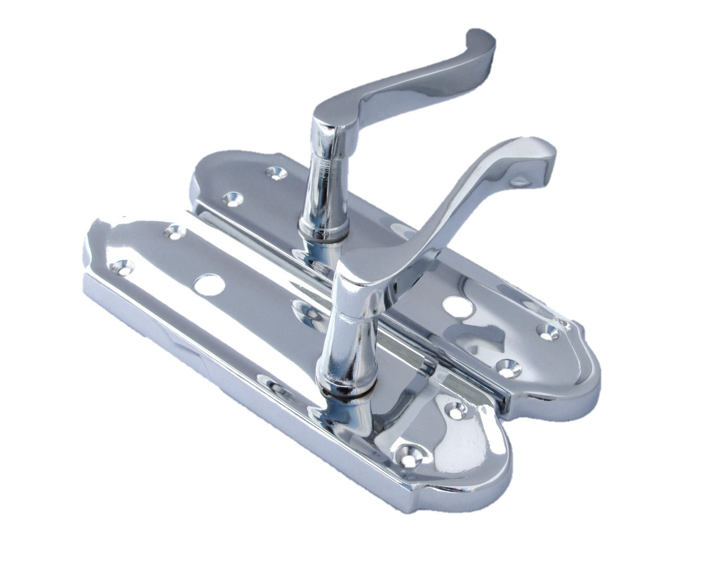 Chrome Door Handles - Askworth Internal Door Handles with Bathroom Sash