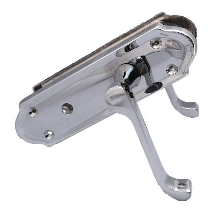 Chrome Door Handles - Askworth Internal Door Handles with Bathroom Sash