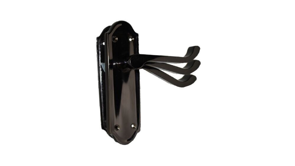 Victorian Black Nickel Ashford Interior Door Handles BATH, LOCK & LATCH Scroll.