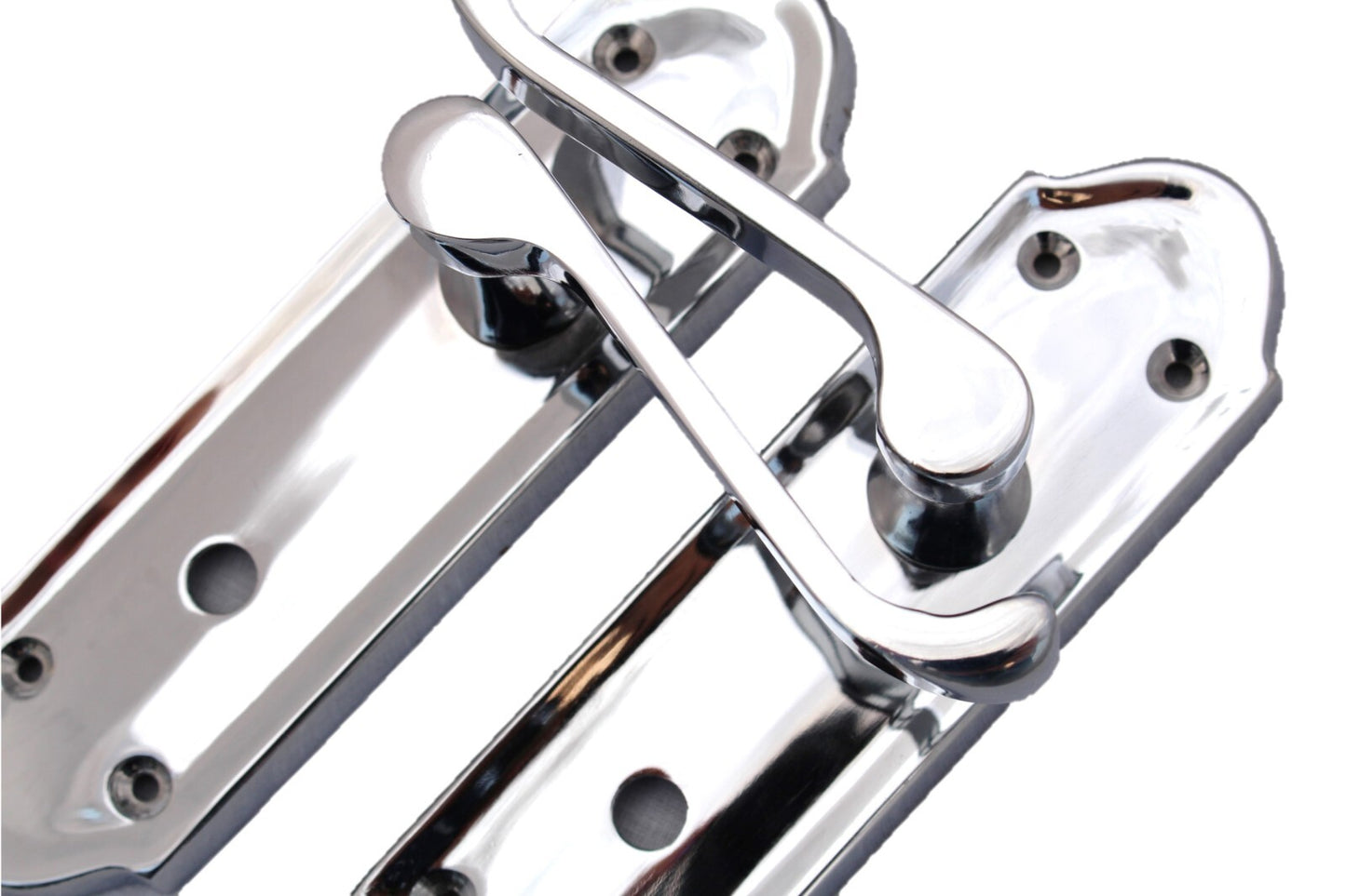 Chrome Door Handles - Askworth Internal Door Handles with Bathroom Sash