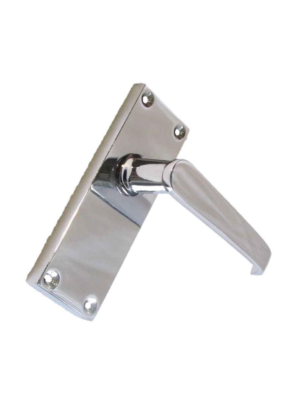Victorian Straight Chrome Door Handles β Interior Lever Handles + Tubular Latch