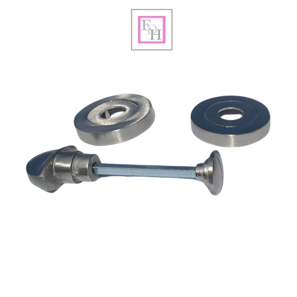 Satin Bathroom Thumb Turn Lock WC Toilet Door Privacy Catch Fire Rated