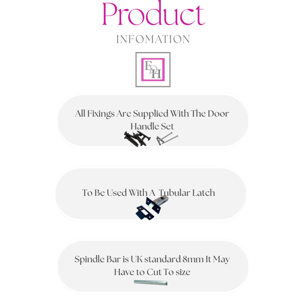 Matt Black T Bar Lever Door Handles on Round Rose – 6 Pairs Internal Door Pack